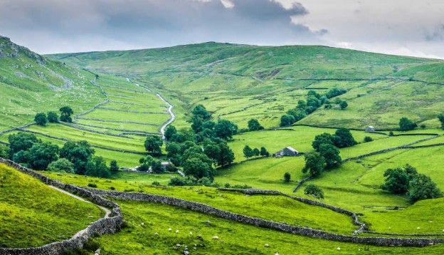 Yorkshire hills in summer