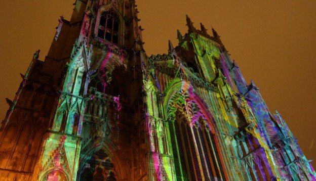 Illuminated York Minster, copyright visityork