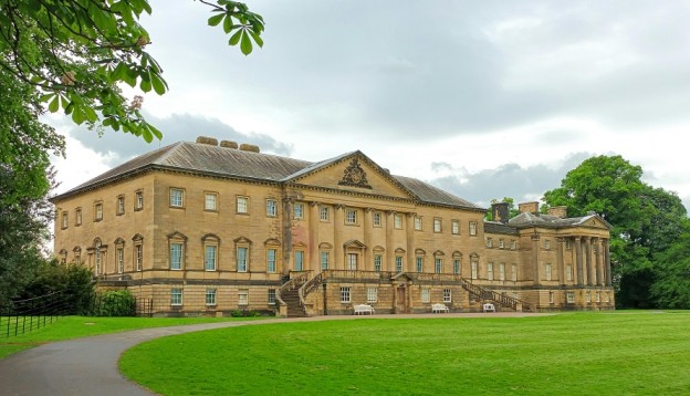 Facade of the Nostell Priory in Wakefield